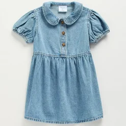 Okie Dokie Toddler & Little Girls Short Sleeve Cuffed A-Line Dress