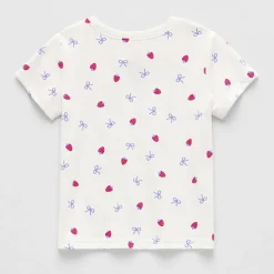 Okie Dokie Toddler & Little Girls Round Neck Short Sleeve Regular Fit Graphic T-Shirt