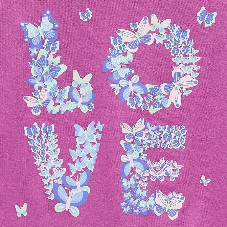 Okie Dokie Toddler & Little Girls Round Neck Short Sleeve Regular Fit Graphic T-Shirt