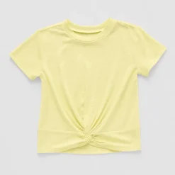 Okie Dokie Toddler & Little Girls Round Neck Short Sleeve T-Shirt