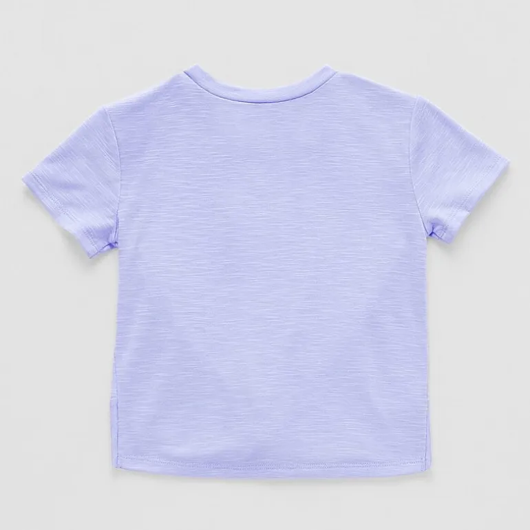 Okie Dokie Toddler & Little Girls Round Neck Short Sleeve T-Shirt