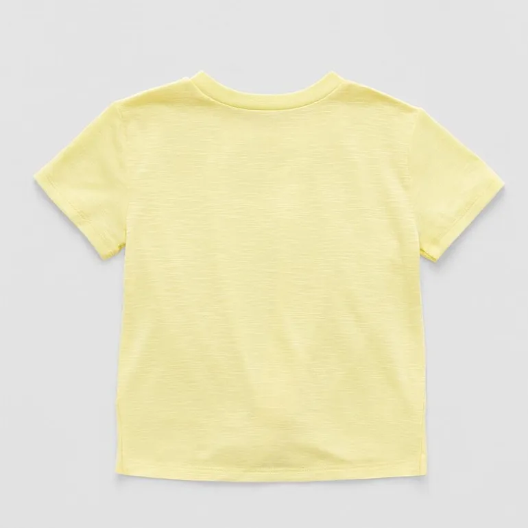 Okie Dokie Toddler & Little Girls Round Neck Short Sleeve T-Shirt