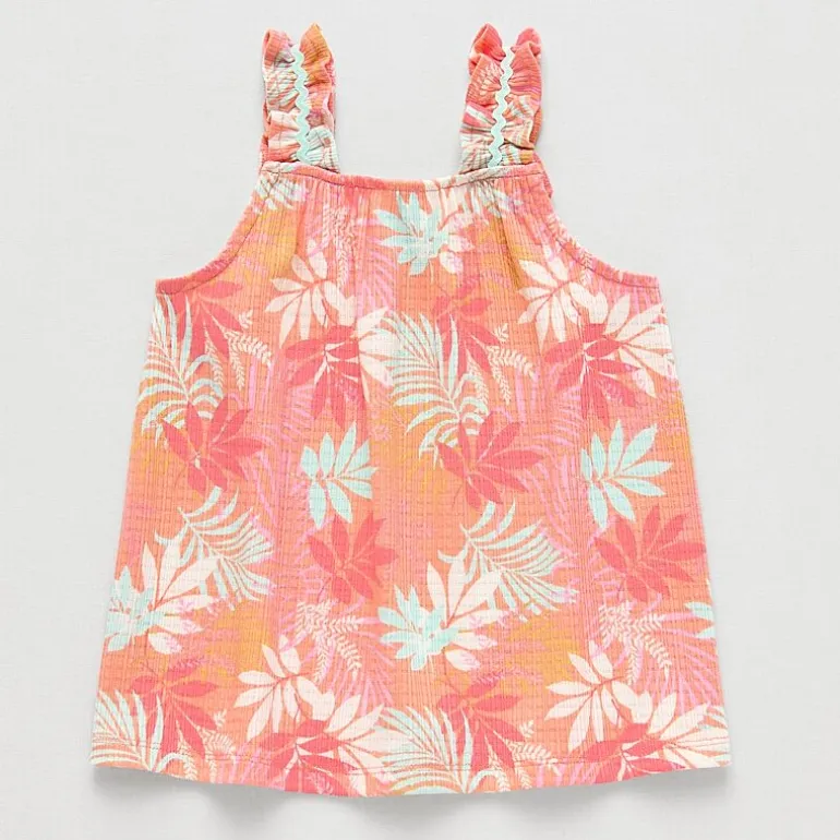 Okie Dokie Toddler & Little Girls Square Neck Sleeveless Tank Top
