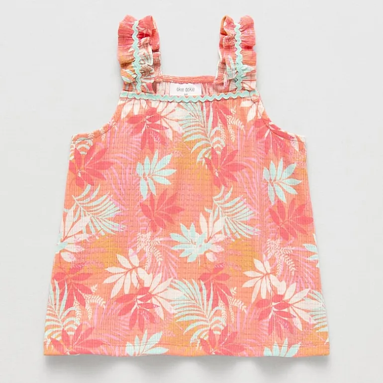 Okie Dokie Toddler & Little Girls Square Neck Sleeveless Tank Top