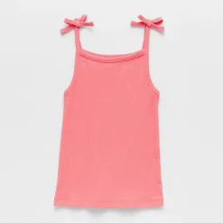 Okie Dokie Toddler & Little Girls Straight Neck Sleeveless Tank Top