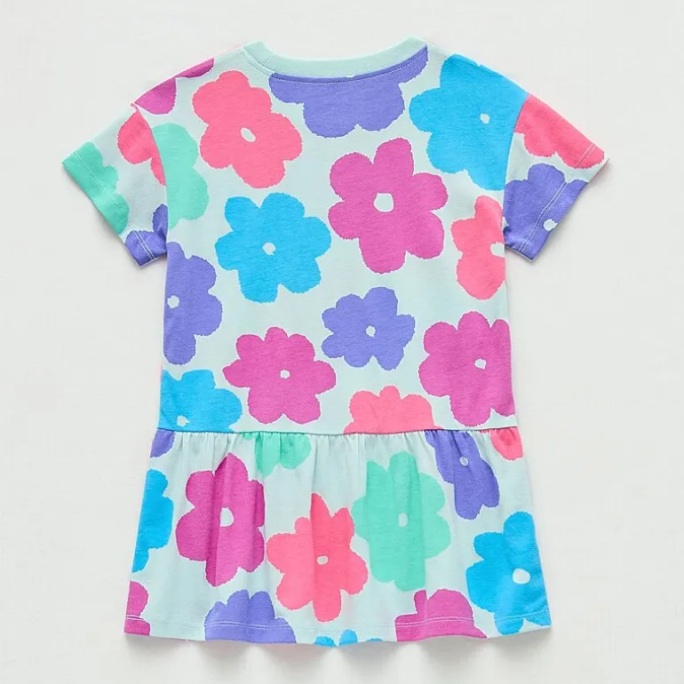 Okie Dokie Toddler & Little Girls Round Neck Short Sleeve Regular Fit 2-pc. Graphic T-Shirt