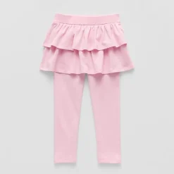 Okie Dokie Toddler & Little Girls High Rise Knit Full Length Leggings