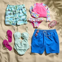 Okie Dokie Toddler & Little Girls Floral 2-pc. Rash Guard Set