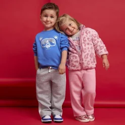 Okie Dokie Toddler & Little Unisex Wide Leg Regular Fit Fleece Pull-On Pant