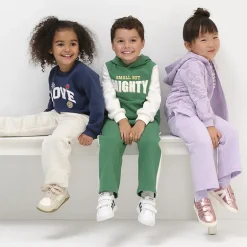 Okie Dokie Toddler & Little Unisex Wide Leg Regular Fit Fleece Pull-On Pant