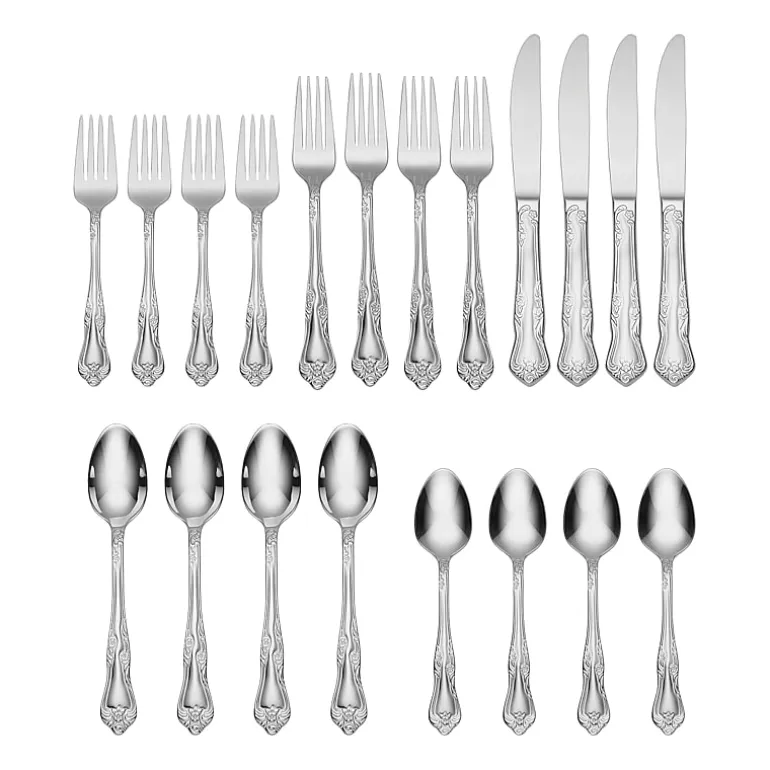Oneida Azalea 18/0 Stainless Steel 20-pc. Flatware Set