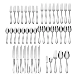 Oneida® Reyna 45-pc. Hammered Flatware Set