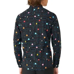 Opposuits Big Kid Boys Spread Collar Long Sleeve Pacman Dress Shirt