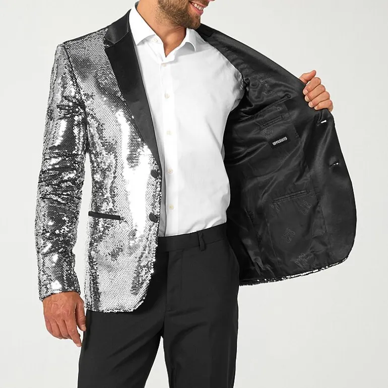 Opposuits Sequins Mens Slim Fit Blazer