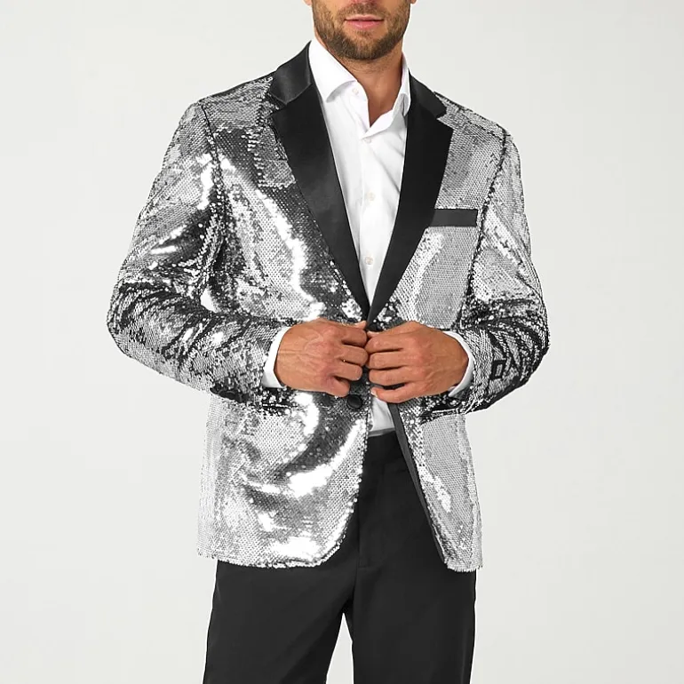 Opposuits Sequins Mens Slim Fit Blazer
