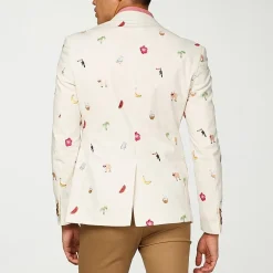 Opposuits Tropical Embroidered Mens Slim Fit Blazer