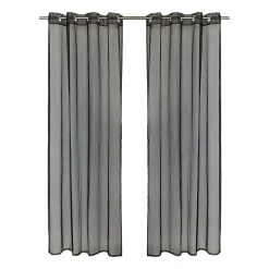 Outdoor Decor No Se'Em Grommet Top Sheer Single Outdoor Curtain Panel