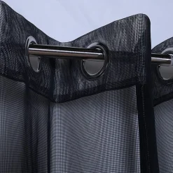 Outdoor Decor No Se'Em Grommet Top Sheer Single Outdoor Curtain Panel