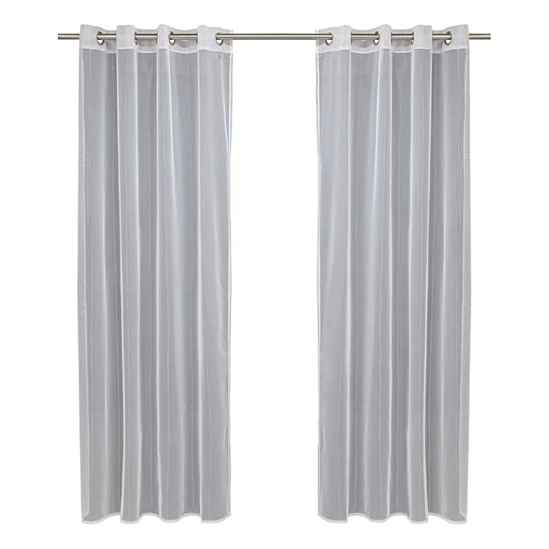 Outdoor Decor No Se'Em Grommet Top Sheer Single Outdoor Curtain Panel