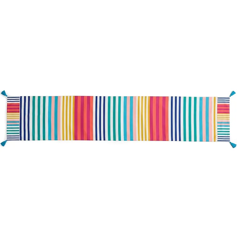 Outdoor Oasis Multistripe Table Runner