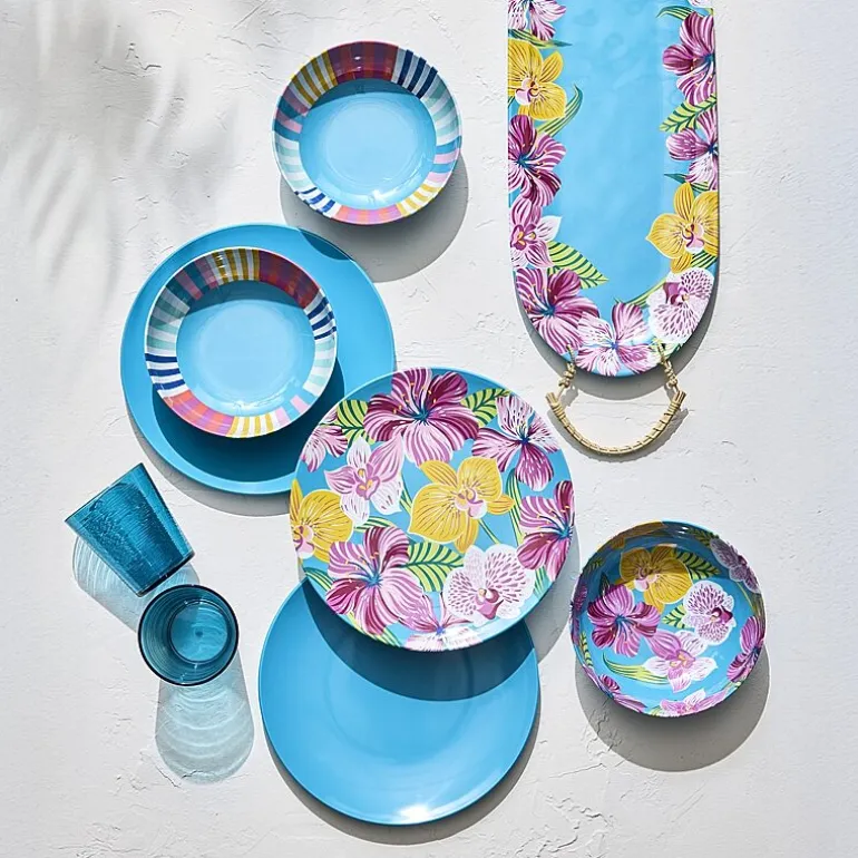 Outdoor Oasis Orchid 4-pc. Melamine Dinner Plate