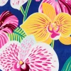 Outdoor Oasis Orchid Print Beach Towel