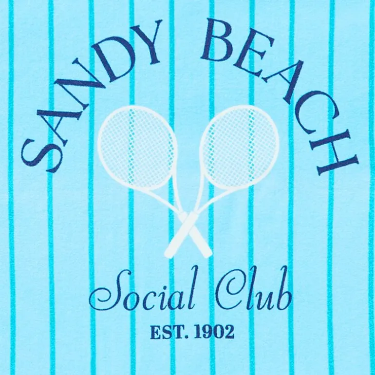 Outdoor Oasis Sandy Beach Print Beach Towel