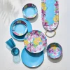 Outdoor Oasis Solid Blue 4-pc. Dinner Plate