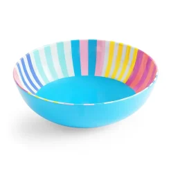 Outdoor Oasis Stripe Print 4-pc. Melamine Pasta Bowl