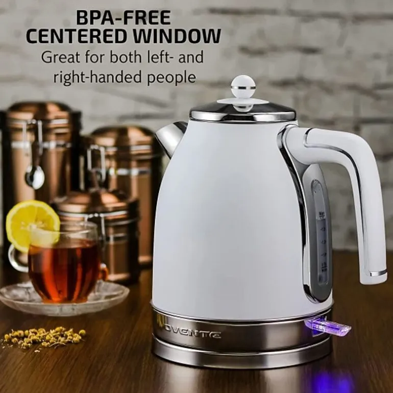 Ovente 1.7 Litre Tea Stainless Steel Electric Kettle