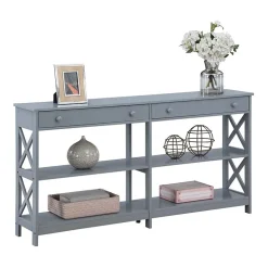 Oxford 2-Drawer Storage Console Table with Shelves