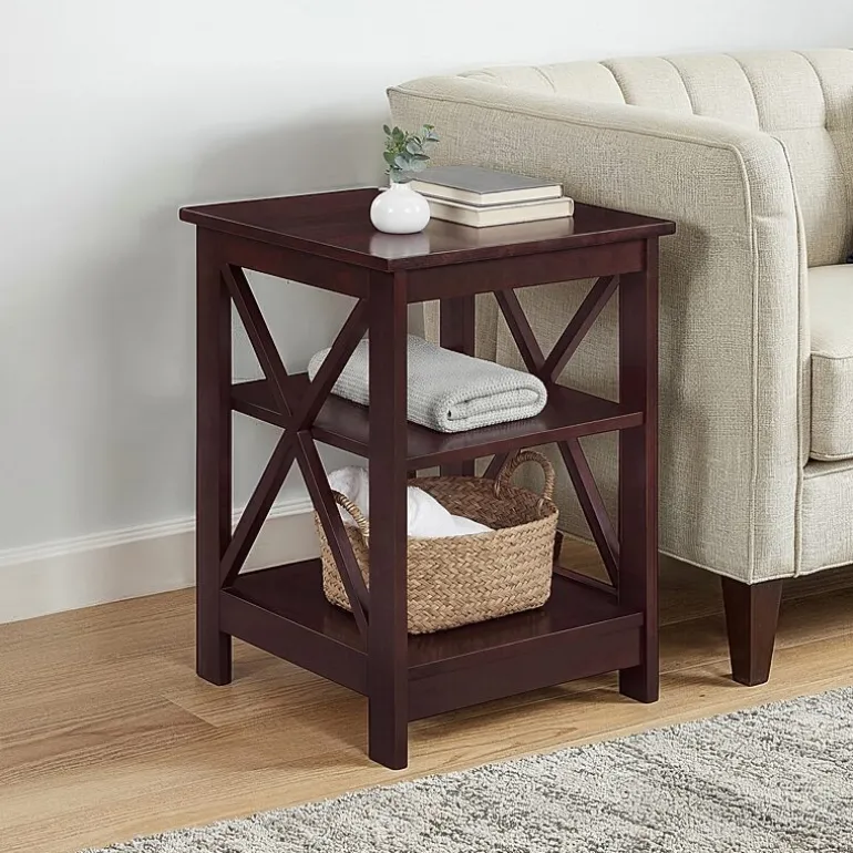 Oxford End Table with Shelves