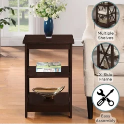 Oxford End Table with Shelves
