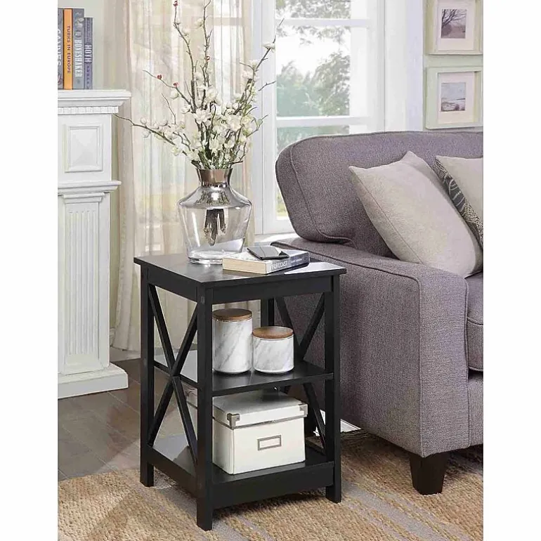 Oxford End Table with Shelves