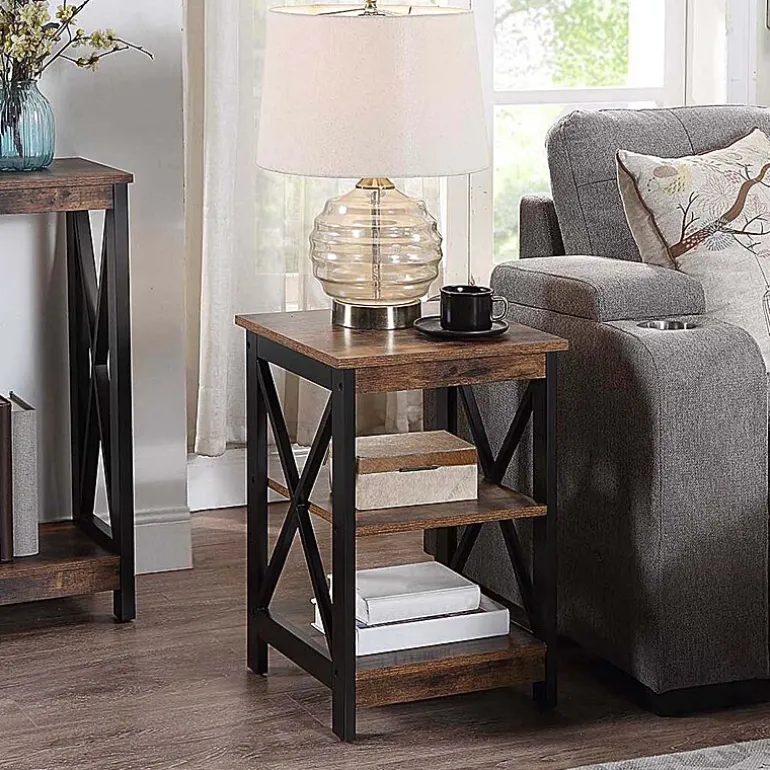 Oxford End Table with Shelves