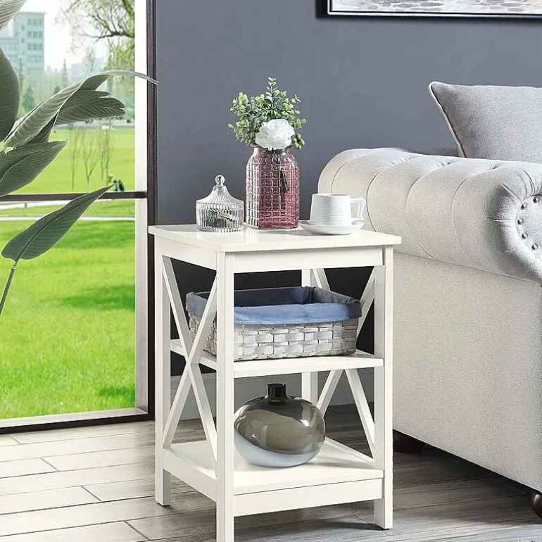 Oxford End Table with Shelves