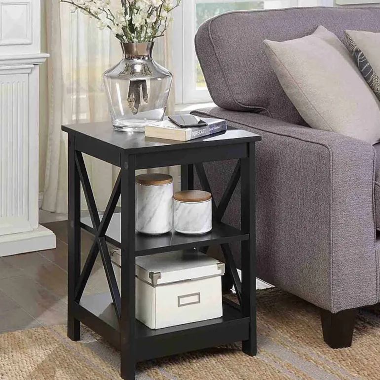 Oxford End Table with Shelves