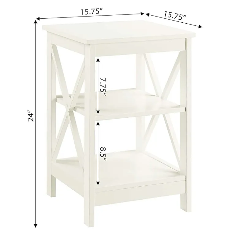 Oxford End Table with Shelves