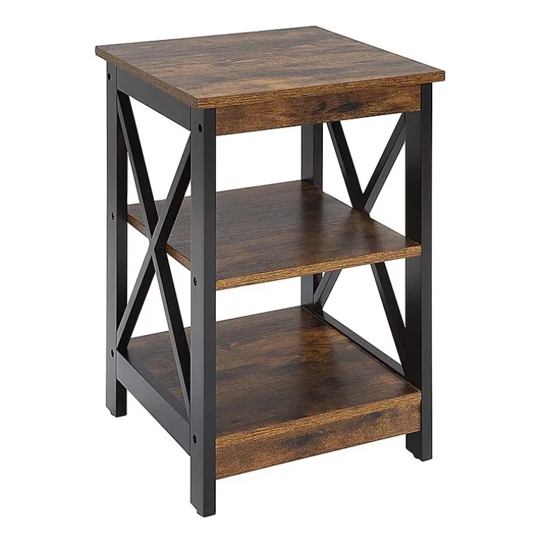 Oxford End Table with Shelves
