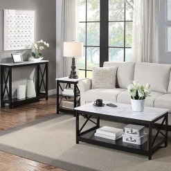 Oxford End Table with Shelves