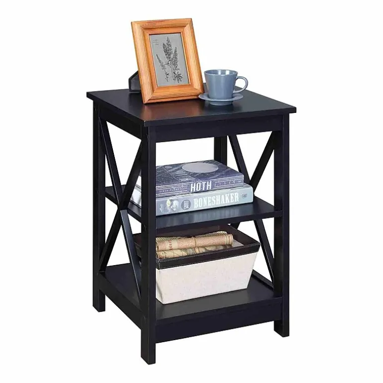 Oxford End Table with Shelves