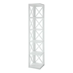 Oxford 5-Shelf Corner Bookcase