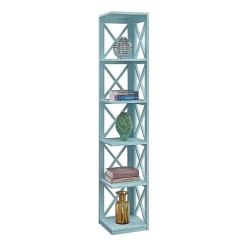 Oxford 5-Shelf Corner Bookcase