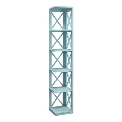 Oxford 5-Shelf Corner Bookcase