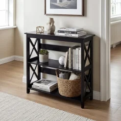 Oxford 3-Tier Bookcase Entryway Hall Table