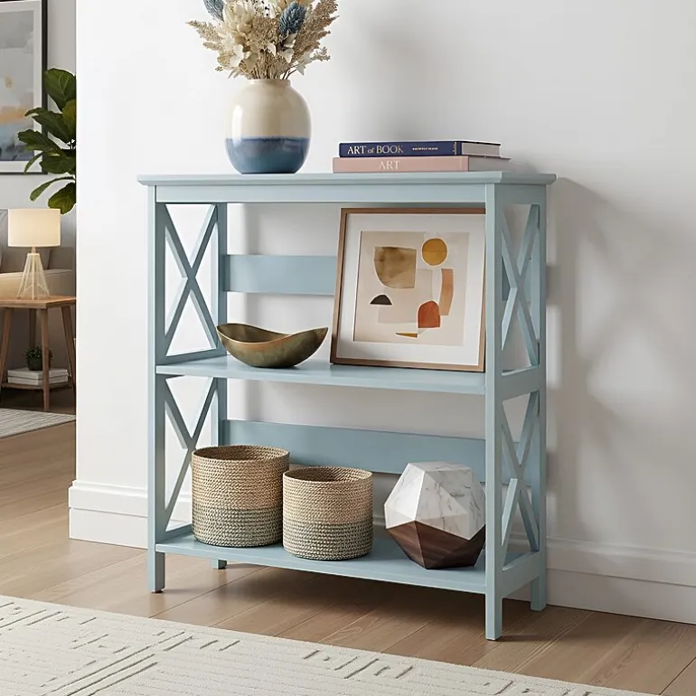 Oxford 3-Tier Bookcase Entryway Hall Table
