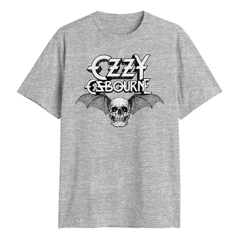Ozzy Ozbourne Mens Crew Neck Short Sleeve Classic Fit Big and Tall Graphic T-Shirt
