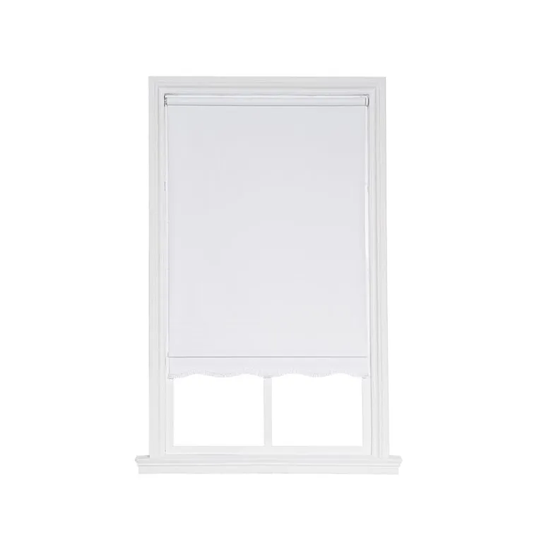 Paige Cut-To-Width Cordless Blackout Fringed Roller Shade