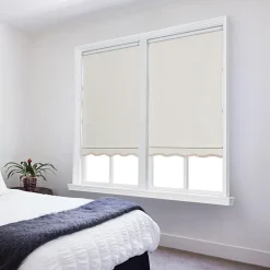 Paige Cut-To-Width Cordless Blackout Fringed Roller Shade