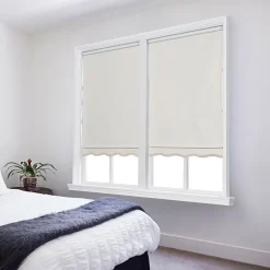 Paige Cut-To-Width Cordless Blackout Fringed Roller Shade